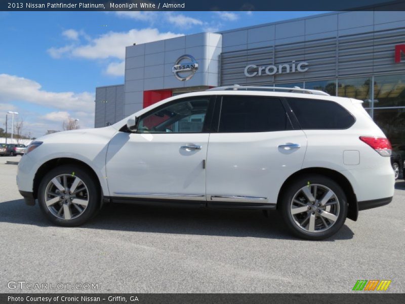Moonlight White / Almond 2013 Nissan Pathfinder Platinum