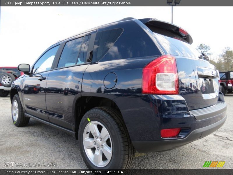 True Blue Pearl / Dark Slate Gray/Light Pebble 2013 Jeep Compass Sport