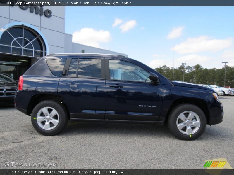 True Blue Pearl / Dark Slate Gray/Light Pebble 2013 Jeep Compass Sport
