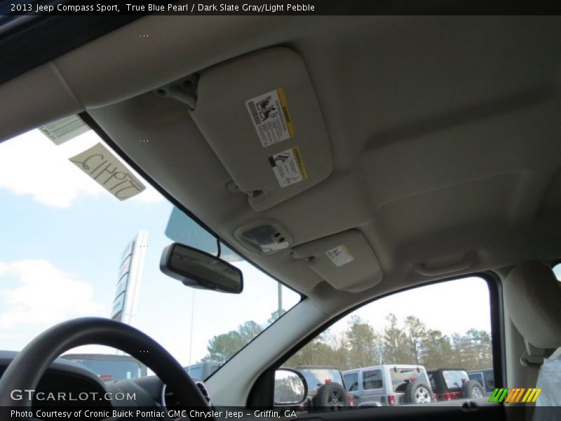 True Blue Pearl / Dark Slate Gray/Light Pebble 2013 Jeep Compass Sport