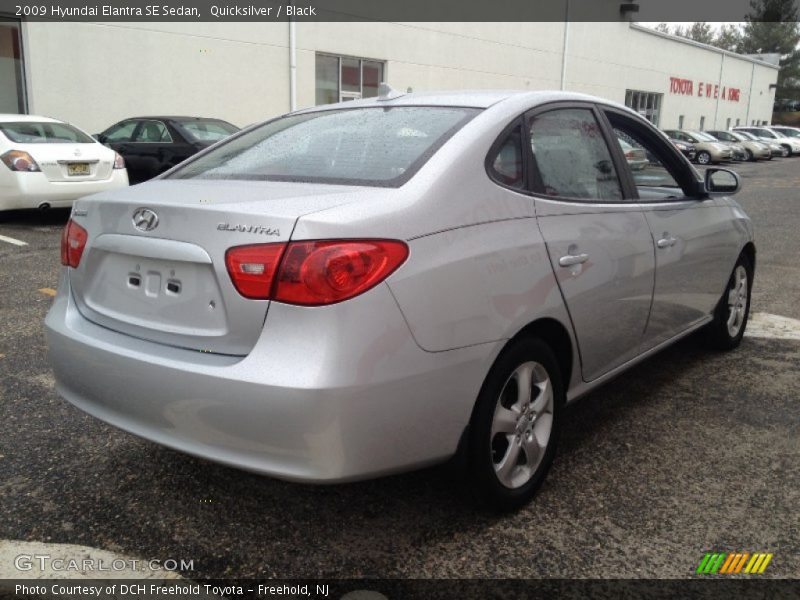 Quicksilver / Black 2009 Hyundai Elantra SE Sedan
