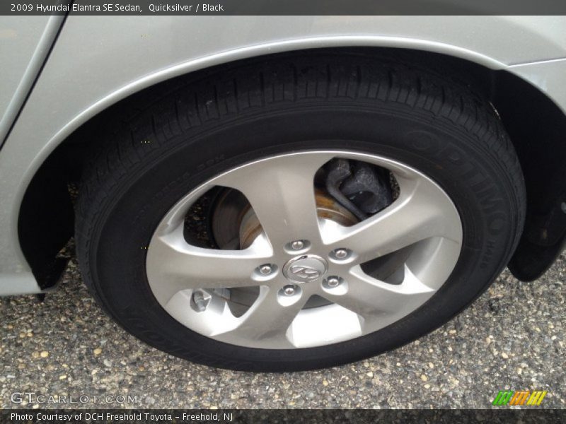 Quicksilver / Black 2009 Hyundai Elantra SE Sedan