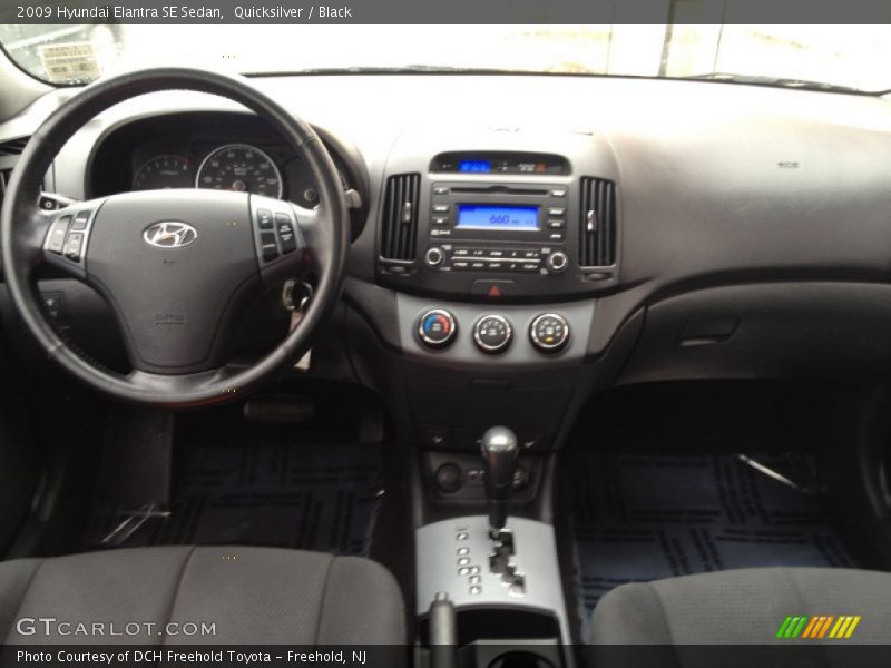 Quicksilver / Black 2009 Hyundai Elantra SE Sedan