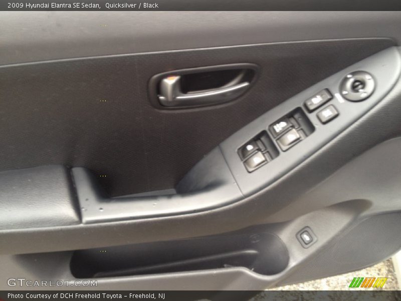 Quicksilver / Black 2009 Hyundai Elantra SE Sedan