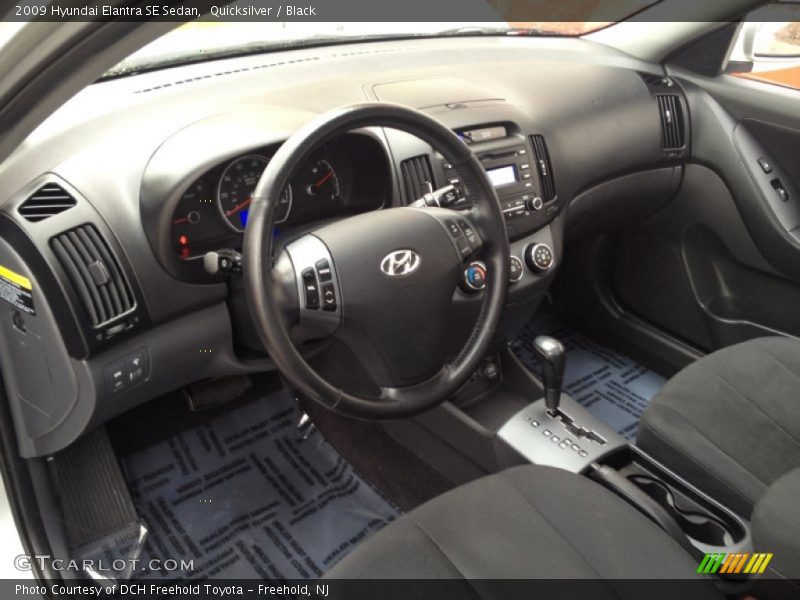 Black Interior - 2009 Elantra SE Sedan 