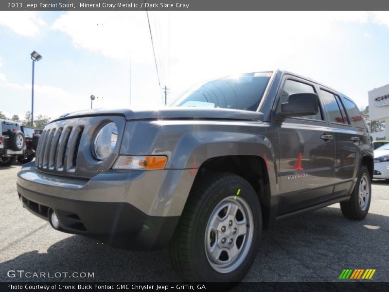 Mineral Gray Metallic / Dark Slate Gray 2013 Jeep Patriot Sport