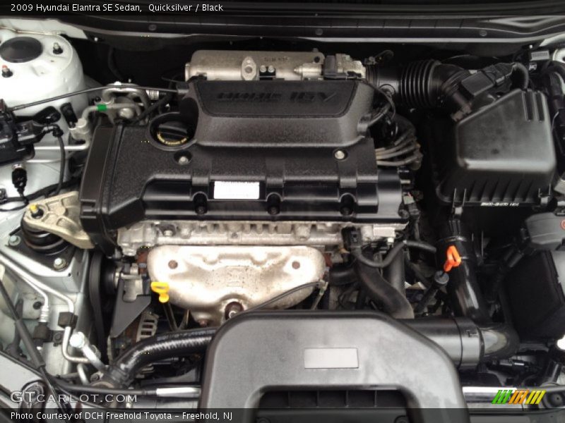 Quicksilver / Black 2009 Hyundai Elantra SE Sedan