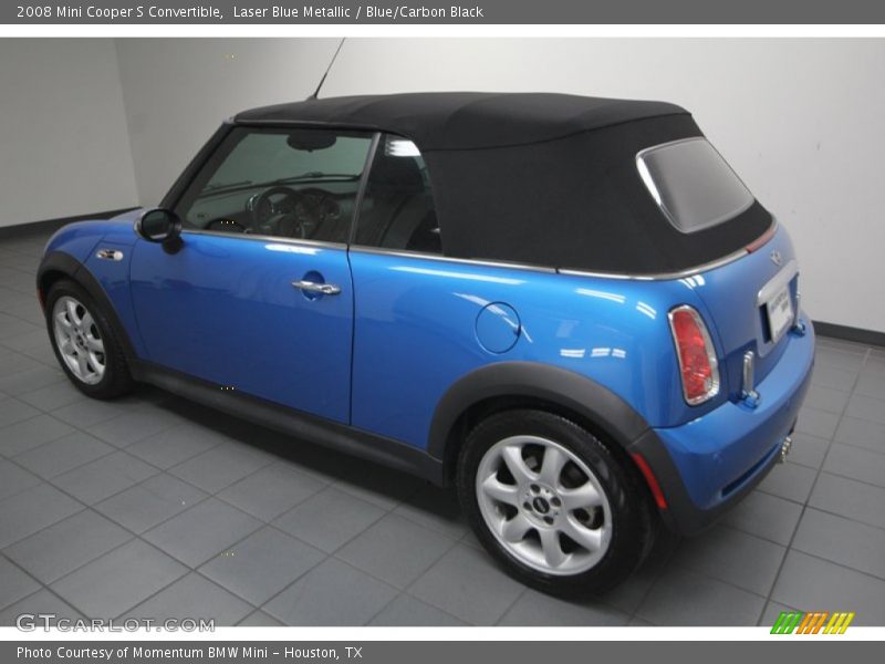 Laser Blue Metallic / Blue/Carbon Black 2008 Mini Cooper S Convertible