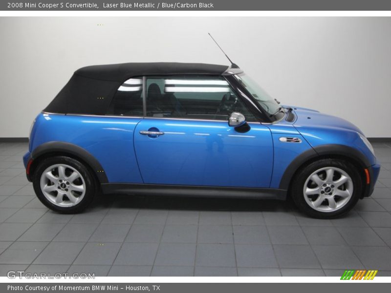 Laser Blue Metallic / Blue/Carbon Black 2008 Mini Cooper S Convertible