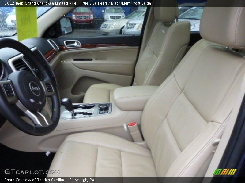 True Blue Pearl / Black/Light Frost Beige 2012 Jeep Grand Cherokee Limited 4x4