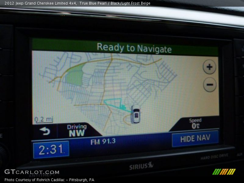 Navigation of 2012 Grand Cherokee Limited 4x4