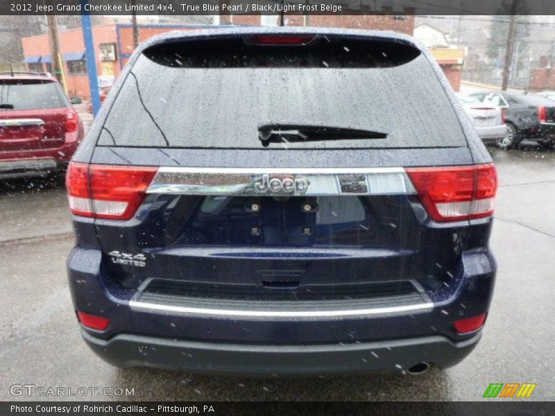 True Blue Pearl / Black/Light Frost Beige 2012 Jeep Grand Cherokee Limited 4x4