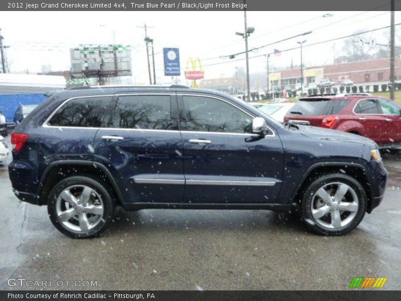 True Blue Pearl / Black/Light Frost Beige 2012 Jeep Grand Cherokee Limited 4x4