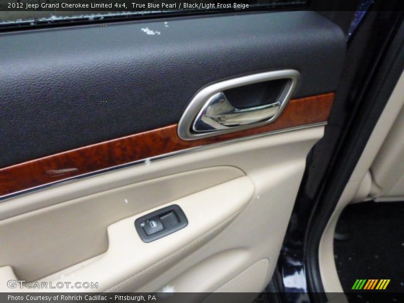 True Blue Pearl / Black/Light Frost Beige 2012 Jeep Grand Cherokee Limited 4x4