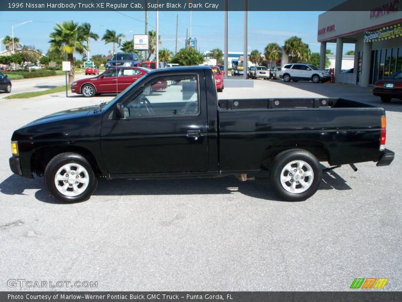Super Black / Dark Gray 1996 Nissan Hardbody Truck XE Regular Cab