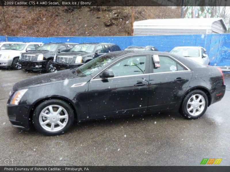 Black Ice / Ebony 2009 Cadillac CTS 4 AWD Sedan