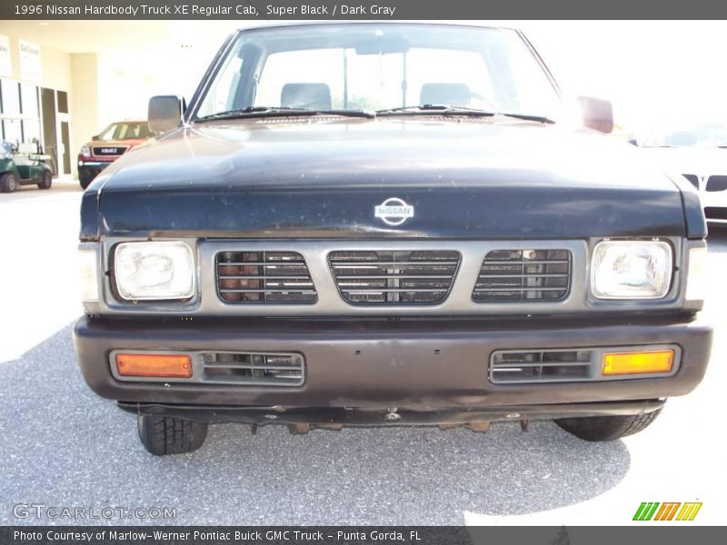 Super Black / Dark Gray 1996 Nissan Hardbody Truck XE Regular Cab