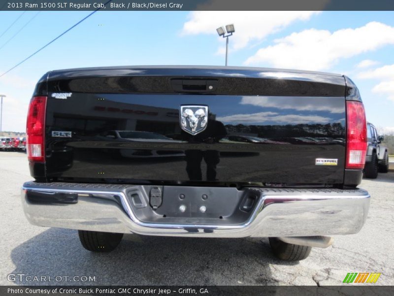 Black / Black/Diesel Gray 2013 Ram 1500 SLT Regular Cab