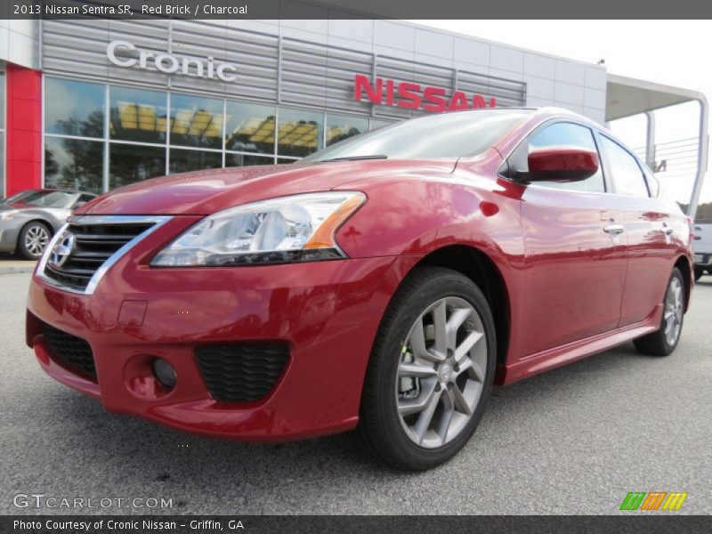 Red Brick / Charcoal 2013 Nissan Sentra SR