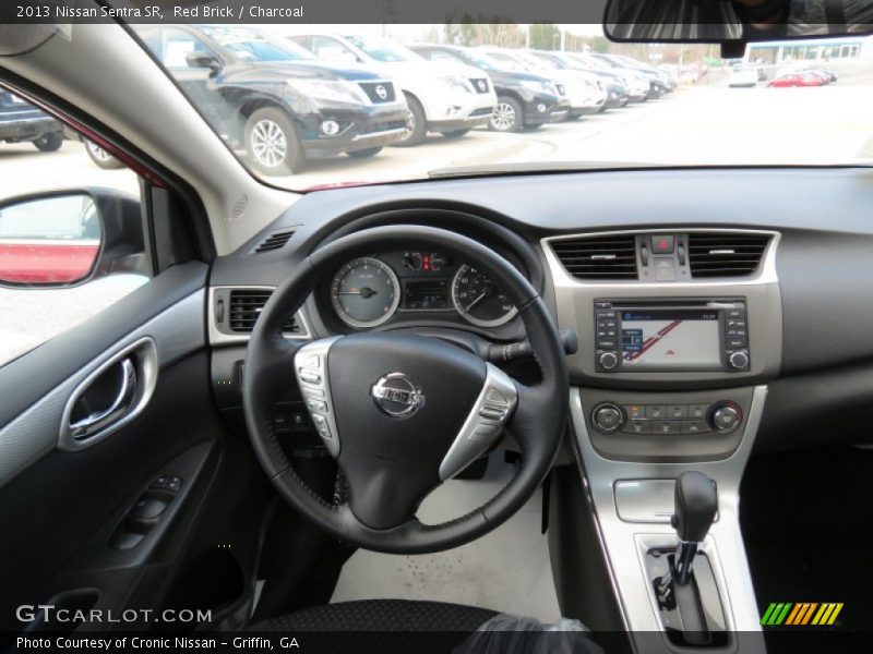 Red Brick / Charcoal 2013 Nissan Sentra SR