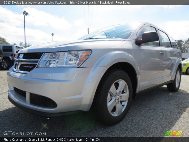 Bright Silver Metallic / Black/Light Frost Beige 2013 Dodge Journey American Value Package