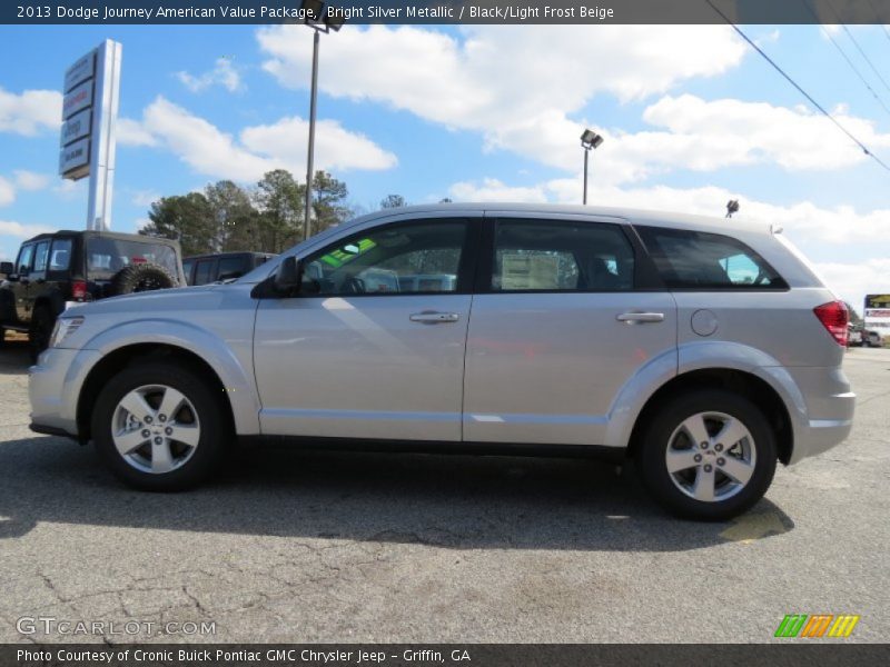 Bright Silver Metallic / Black/Light Frost Beige 2013 Dodge Journey American Value Package
