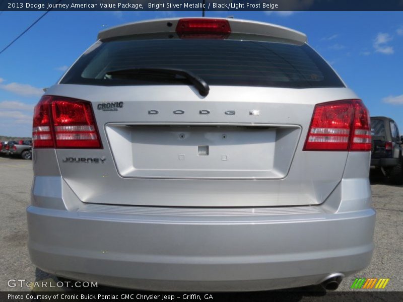 Bright Silver Metallic / Black/Light Frost Beige 2013 Dodge Journey American Value Package