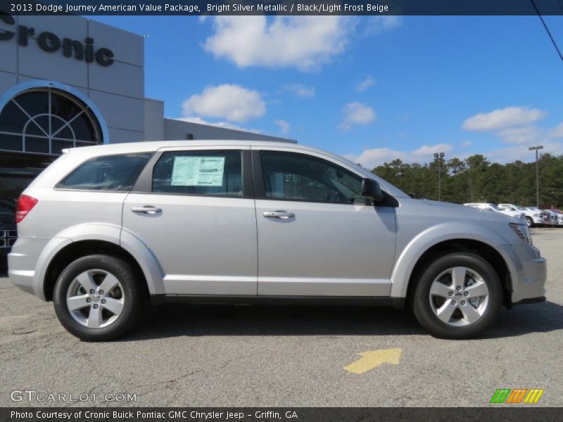 Bright Silver Metallic / Black/Light Frost Beige 2013 Dodge Journey American Value Package