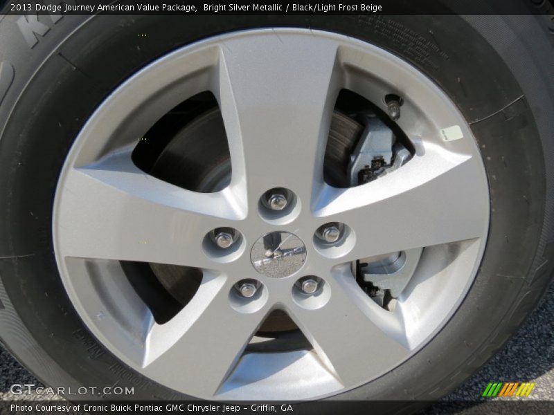 Bright Silver Metallic / Black/Light Frost Beige 2013 Dodge Journey American Value Package