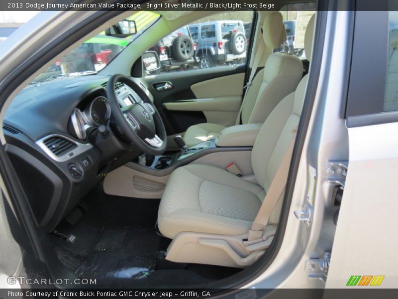 Bright Silver Metallic / Black/Light Frost Beige 2013 Dodge Journey American Value Package