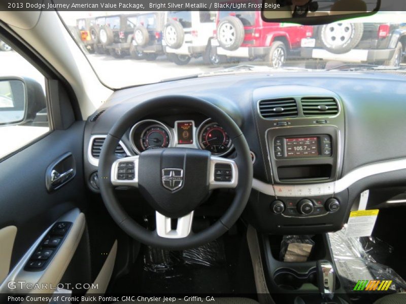 Bright Silver Metallic / Black/Light Frost Beige 2013 Dodge Journey American Value Package