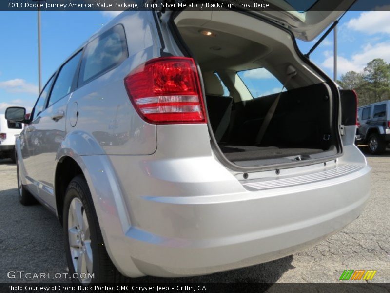Bright Silver Metallic / Black/Light Frost Beige 2013 Dodge Journey American Value Package