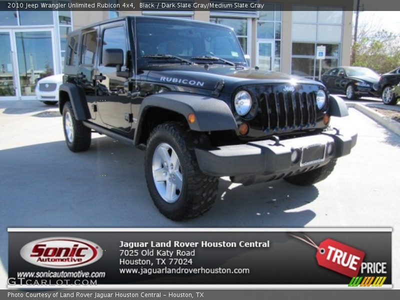 Black / Dark Slate Gray/Medium Slate Gray 2010 Jeep Wrangler Unlimited Rubicon 4x4