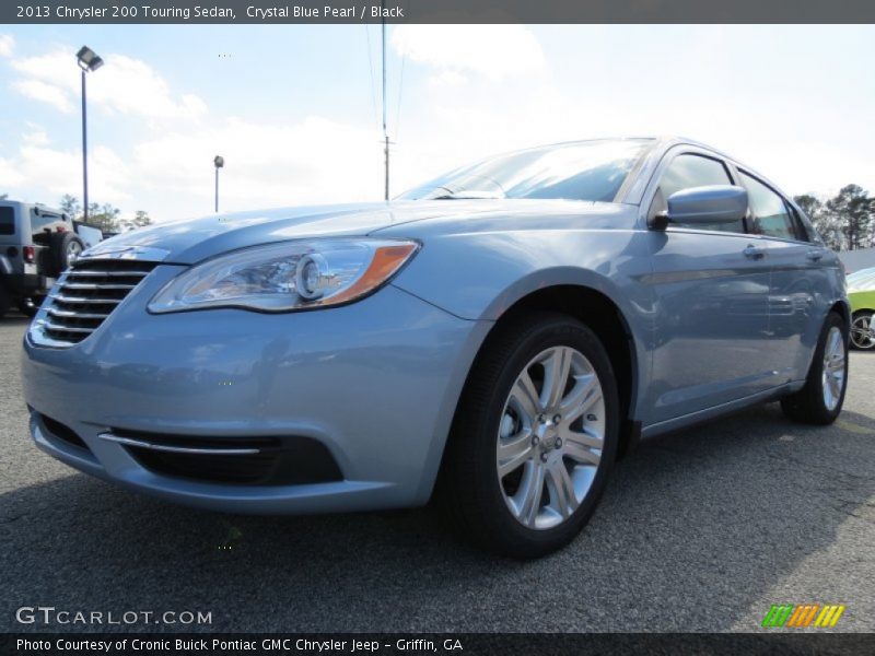 Crystal Blue Pearl / Black 2013 Chrysler 200 Touring Sedan