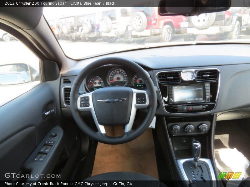 Crystal Blue Pearl / Black 2013 Chrysler 200 Touring Sedan