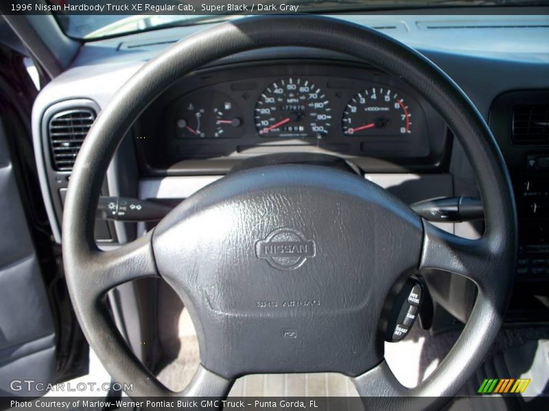 Super Black / Dark Gray 1996 Nissan Hardbody Truck XE Regular Cab