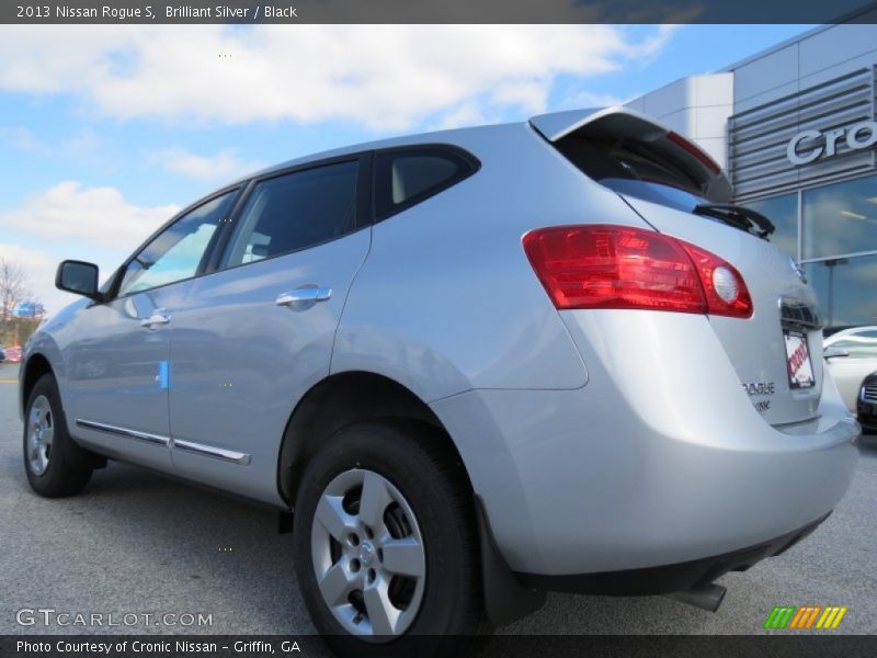 Brilliant Silver / Black 2013 Nissan Rogue S