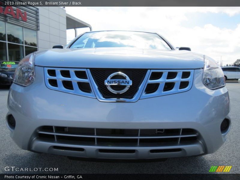 Brilliant Silver / Black 2013 Nissan Rogue S