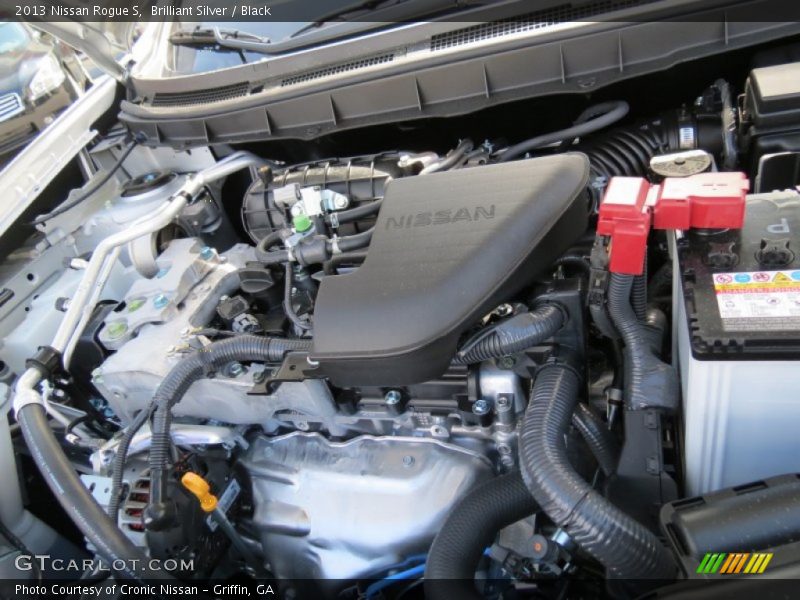 Brilliant Silver / Black 2013 Nissan Rogue S