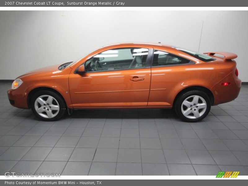 Sunburst Orange Metallic / Gray 2007 Chevrolet Cobalt LT Coupe