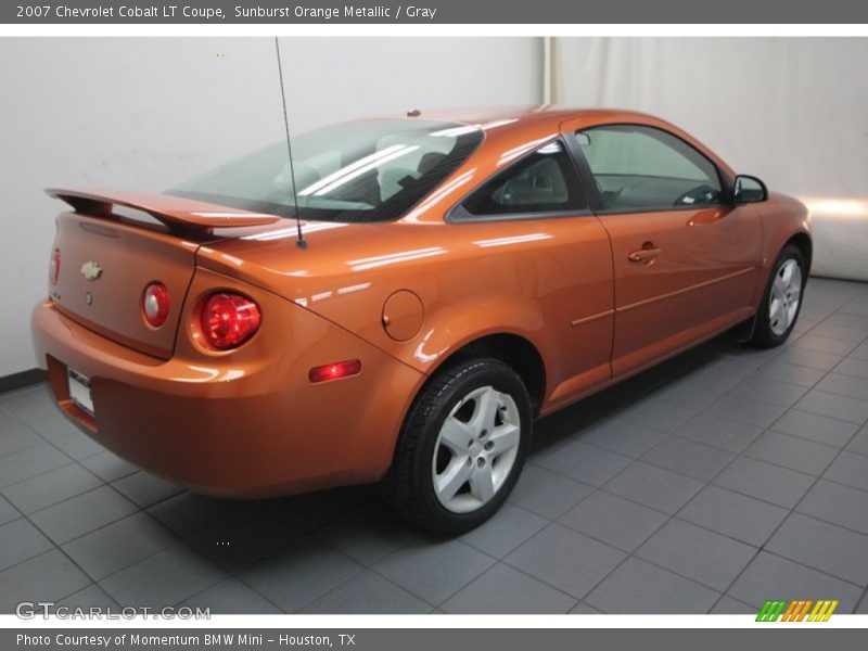 Sunburst Orange Metallic / Gray 2007 Chevrolet Cobalt LT Coupe