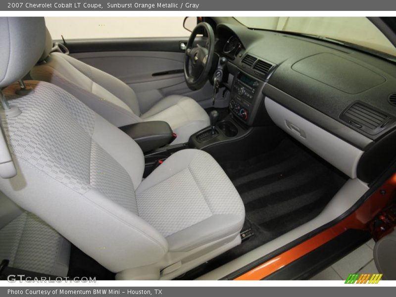Sunburst Orange Metallic / Gray 2007 Chevrolet Cobalt LT Coupe