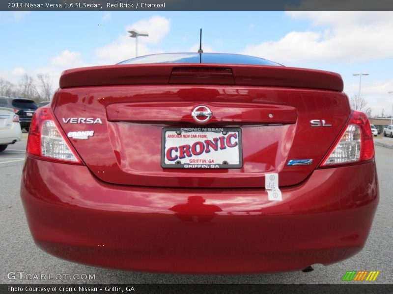 Red Brick / Charcoal 2013 Nissan Versa 1.6 SL Sedan