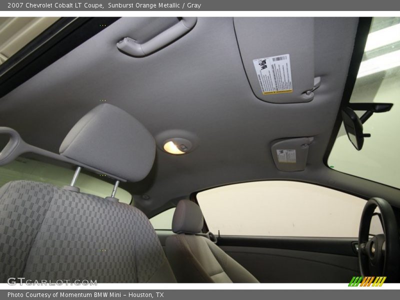 Sunburst Orange Metallic / Gray 2007 Chevrolet Cobalt LT Coupe
