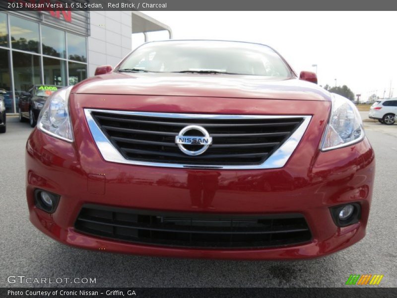Red Brick / Charcoal 2013 Nissan Versa 1.6 SL Sedan