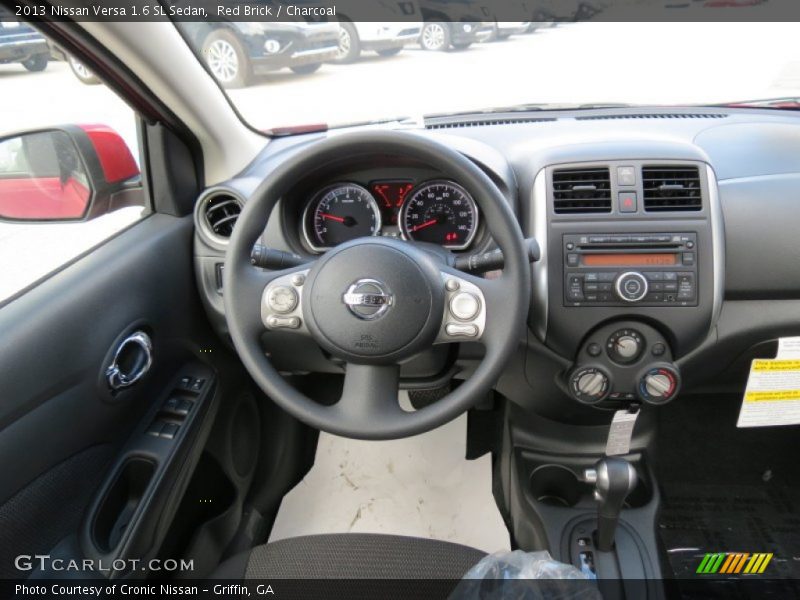 Red Brick / Charcoal 2013 Nissan Versa 1.6 SL Sedan