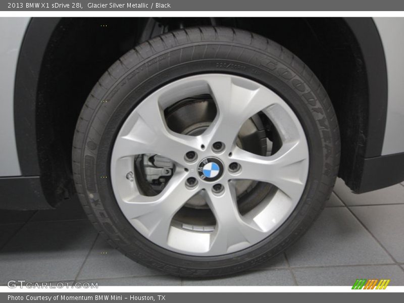 Glacier Silver Metallic / Black 2013 BMW X1 sDrive 28i