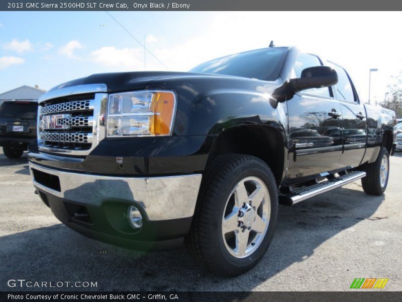 Onyx Black / Ebony 2013 GMC Sierra 2500HD SLT Crew Cab