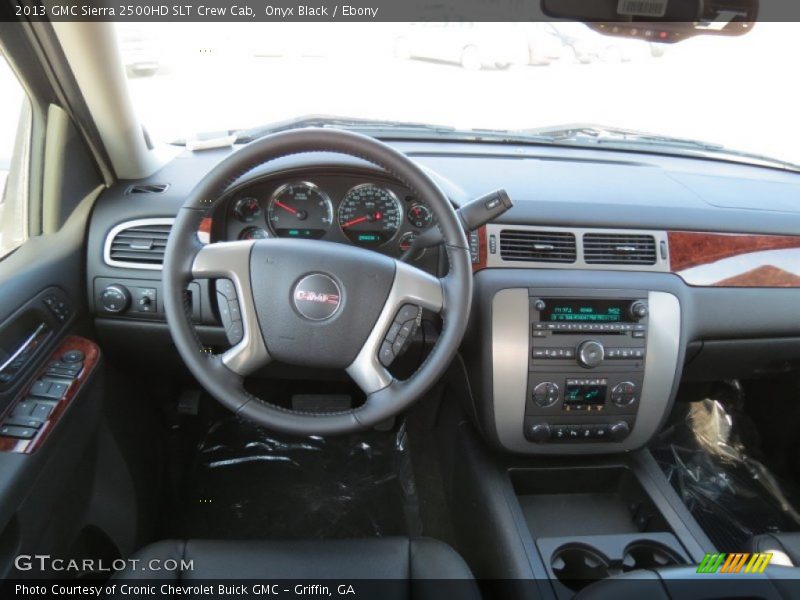Onyx Black / Ebony 2013 GMC Sierra 2500HD SLT Crew Cab