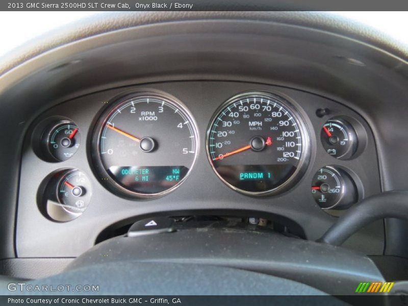  2013 Sierra 2500HD SLT Crew Cab SLT Crew Cab Gauges